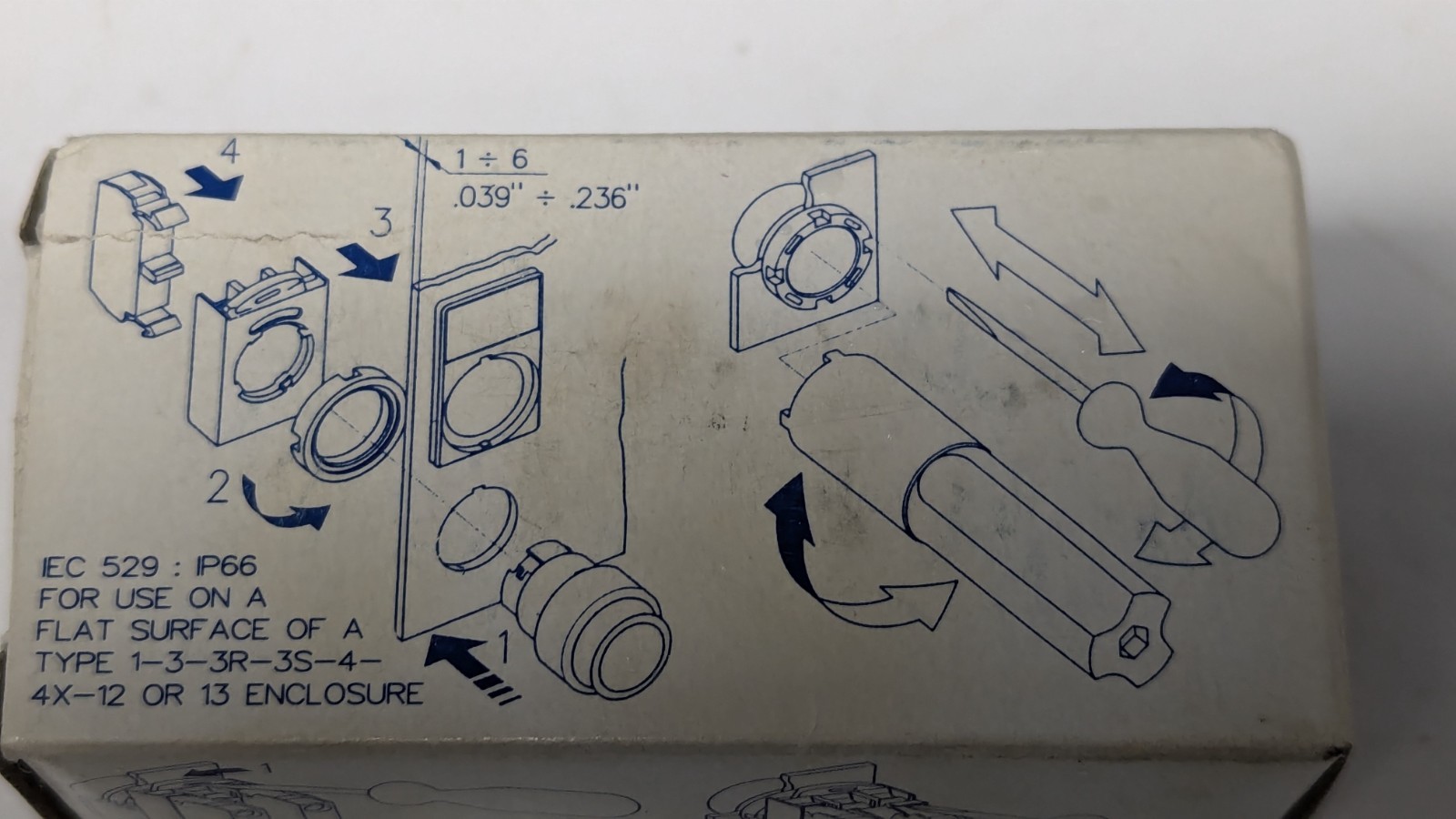 New Springer 4-Position Knob Selector Switch Operator, N5CSMX0N, 160844
