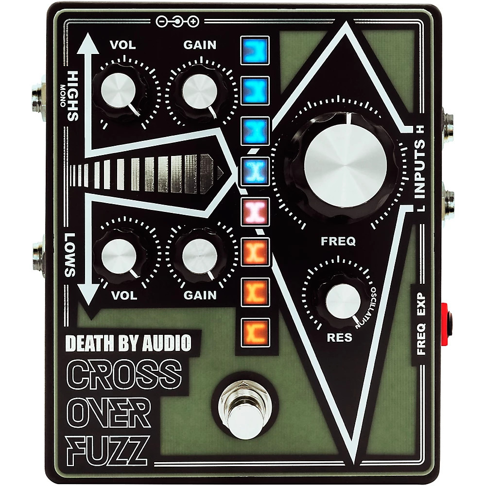 Death by Audio Crossover Fuzz Pedal - Black and Green