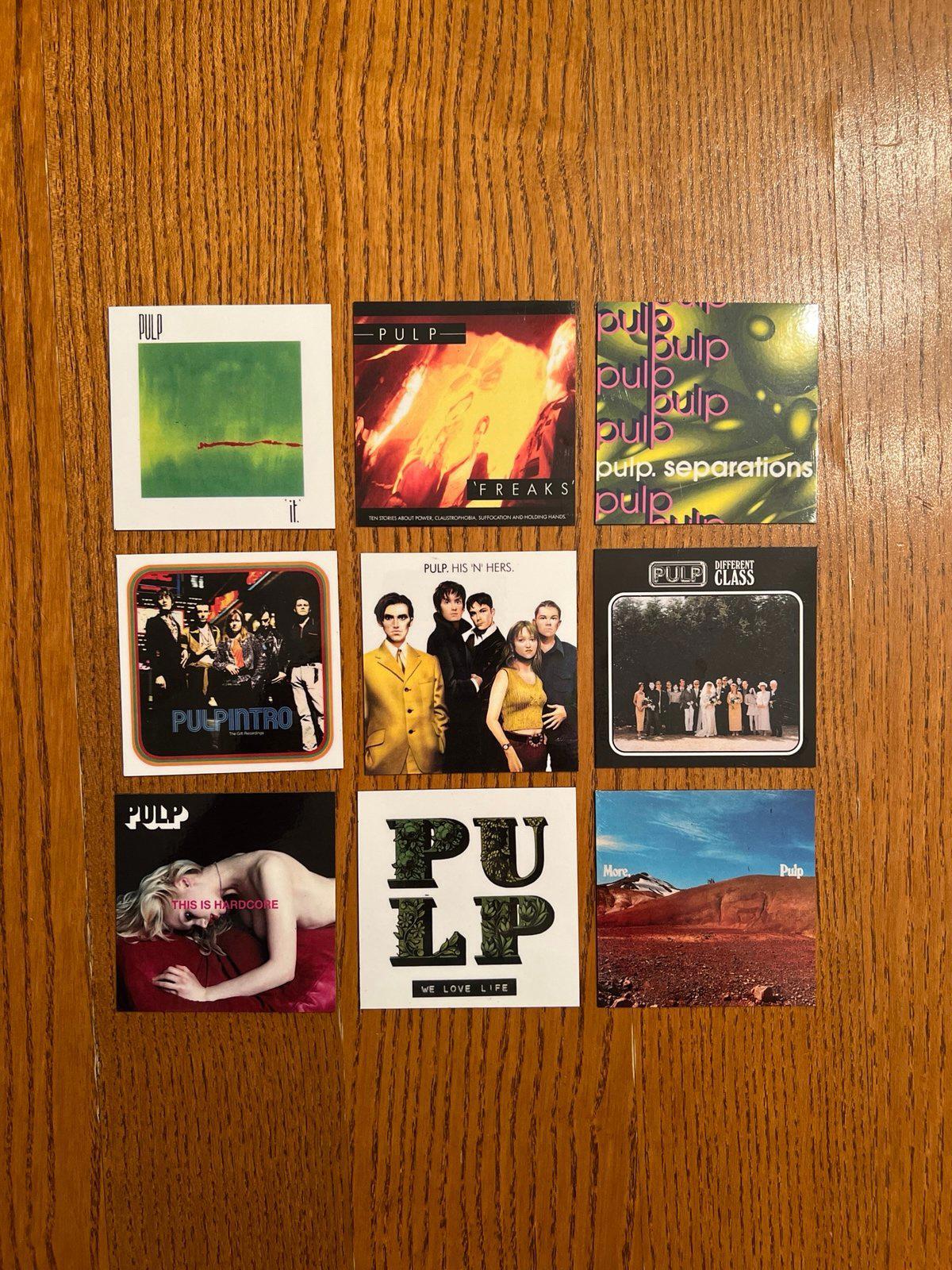 Pulp fridge magnets