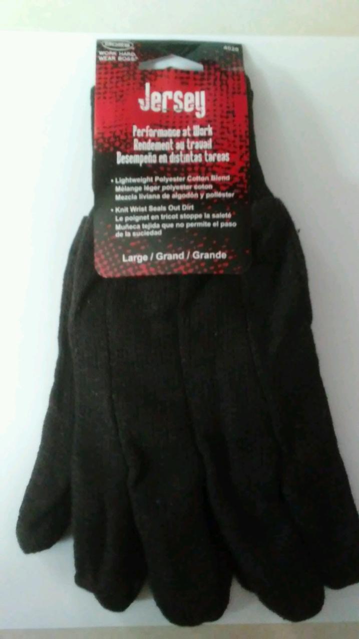 BOSS 4020 JERSEY GENERAL PURPOSE CLASSIC PROTECTIVE GLOVE LARGE ONE PAIR-5915681