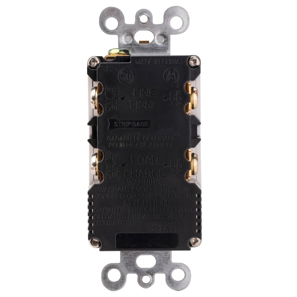 Combination 20A Self-Test GFCI Outlet and Type A & Type-C USB in-Wall Charger...
