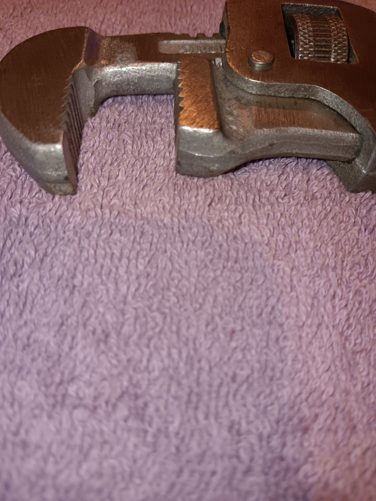 Vintage TRIMO SIZE 8" ADJUSTABLE PIPE WRENCH
