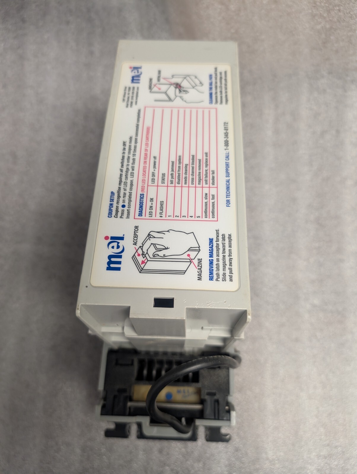 Mars bill acceptor