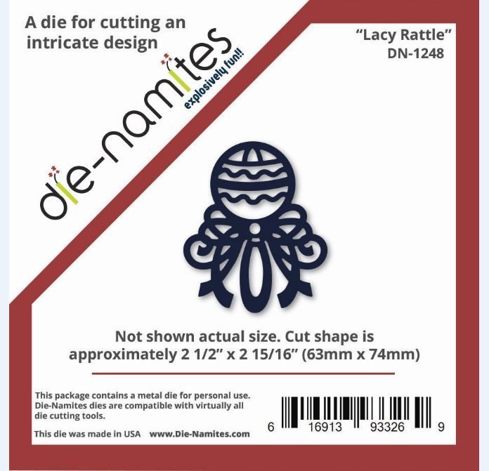 NEW - Die-Namites Die Intricate Design ~ Lacy Rattle DN-1248