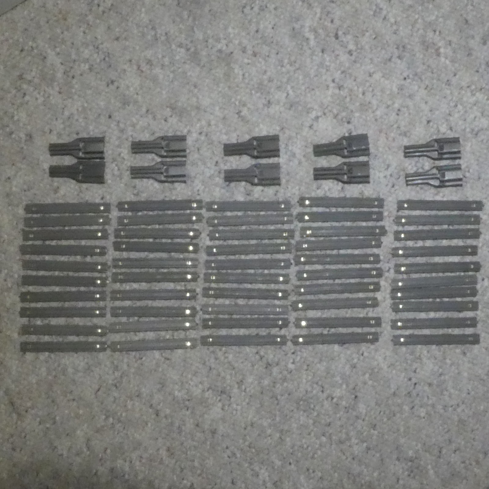 Lot of 50 USGI 223 / 5.56 10 Round Stripper Clips Plus 10 Spoons G.G.G.