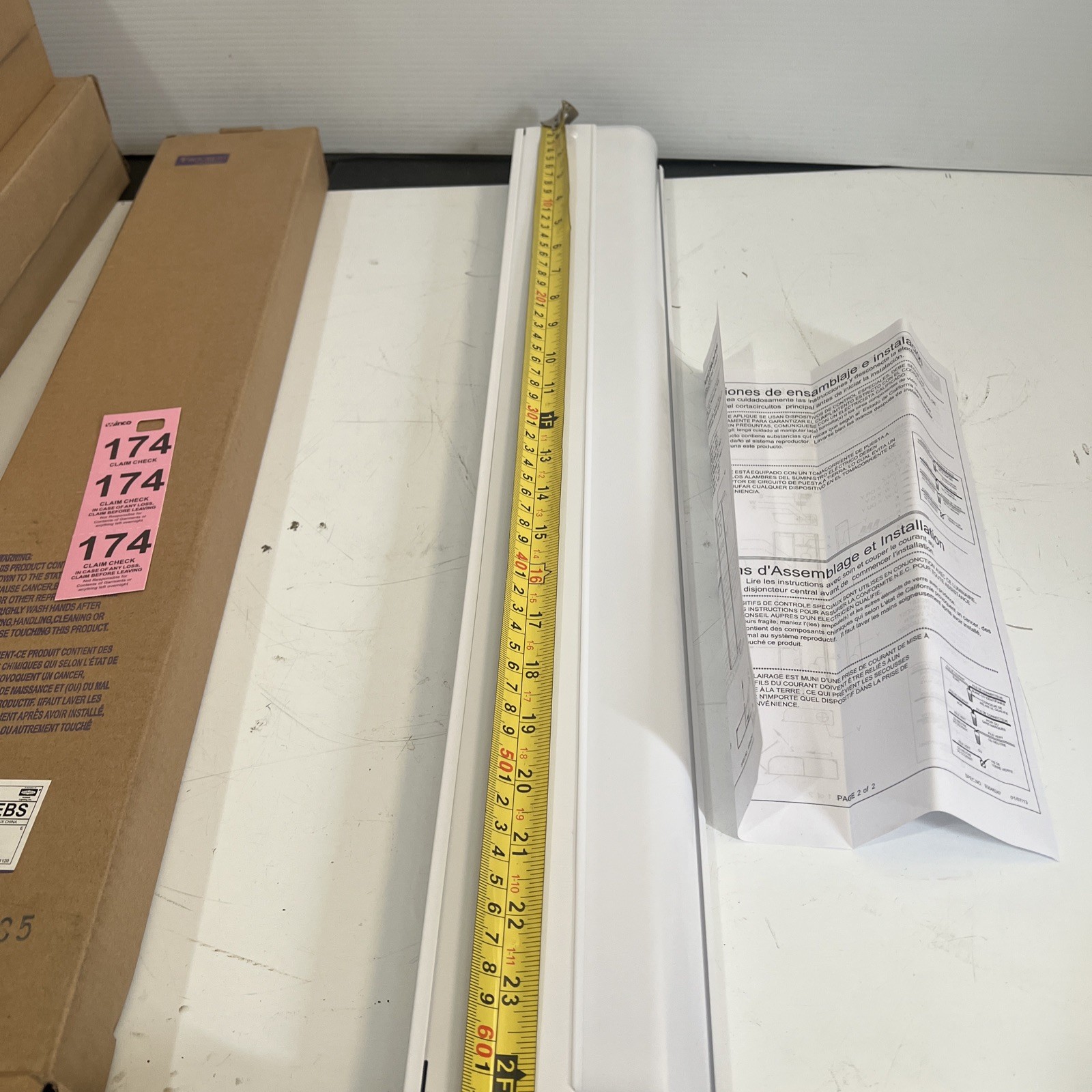 Progress Lighting 24” 4” Wide LED White Modern Linear Undercabiet Light Fixture