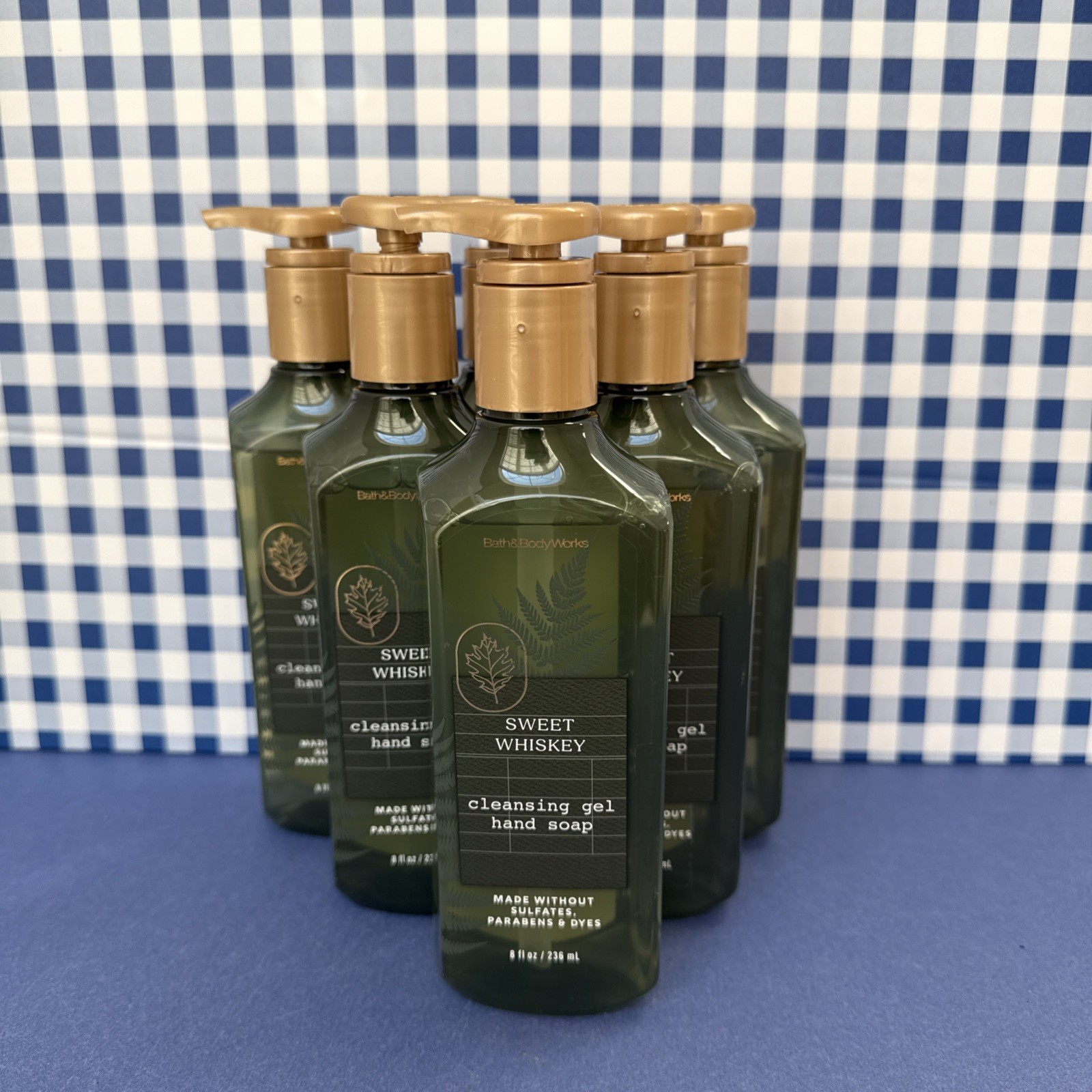 6X ~ Bath Body Works ~ SWEET WHISKEY ~ Cleansing Gel Hand Soap