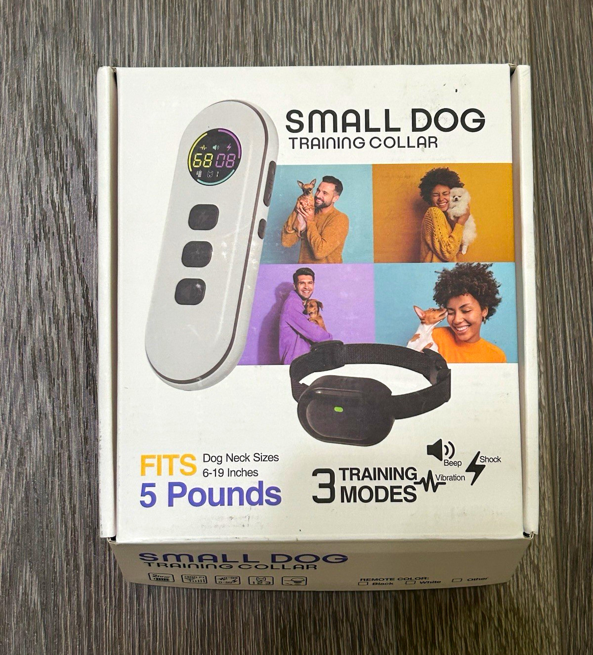 DB900 Small Dog Training Collar, Rechargeable, Beep/Vibration/Static Modes