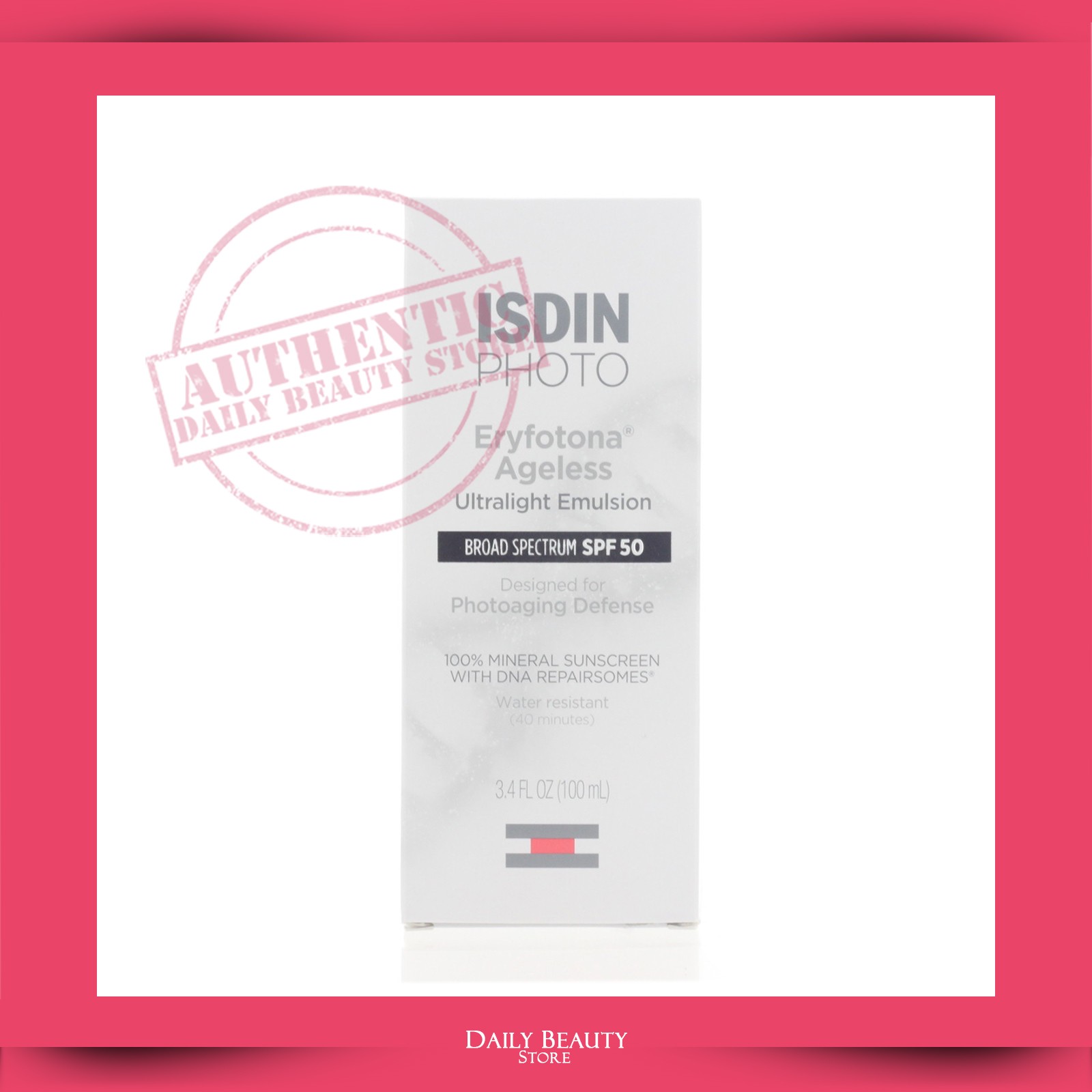 Isdin Eryfotona Ageless Ultralight Emulsion SPF 50 100ml 3.4oz EXP 6/2027 NEW FA