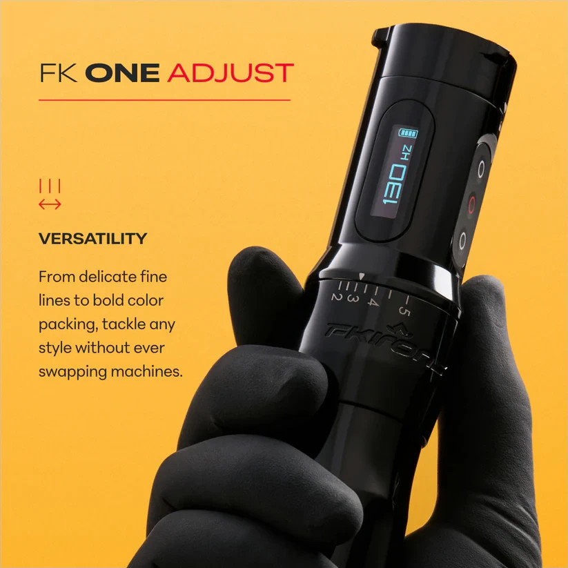 FK Irons Tattoo Machine ONE Adjust Black Color