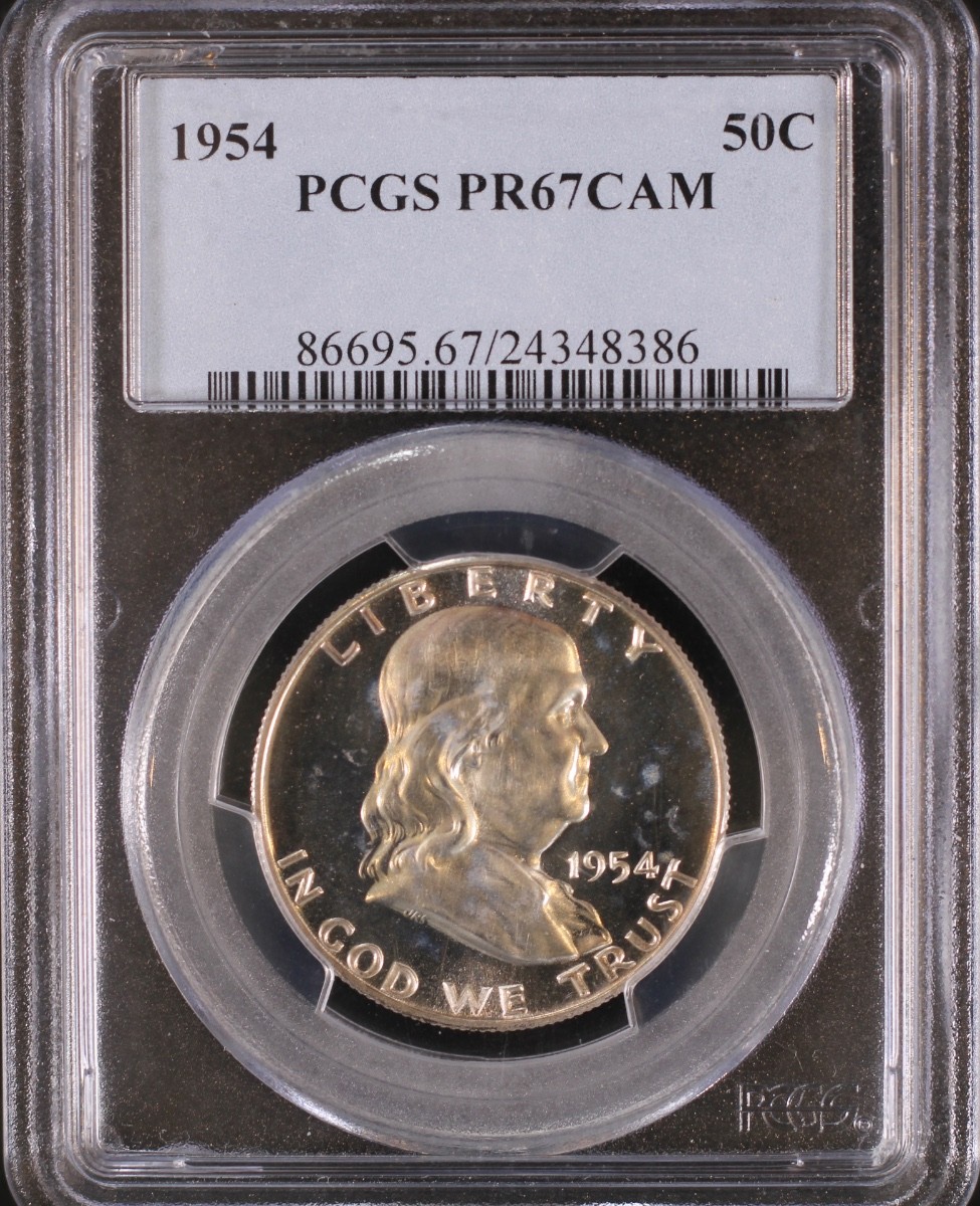1954 50C Franklin Half Dollar PCGS PR67CAM