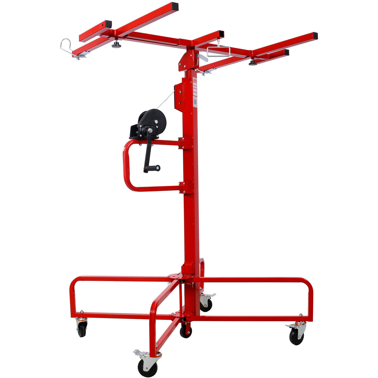 16ft Drywall Lift Hoist Panel Lifter Jack Tool 150lb Capacity Rolling Caster