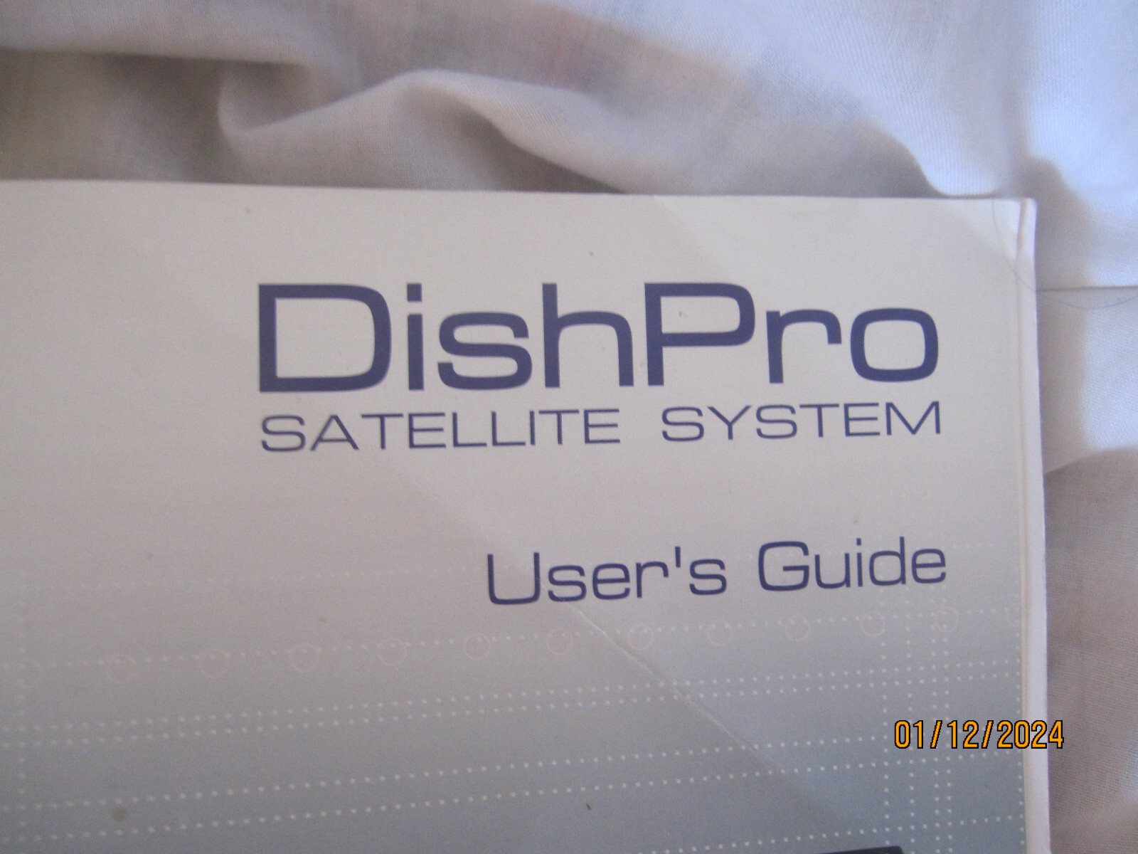 DishPro Satellite System User's Guide # 115635, copyright 2002 book PREOWNED