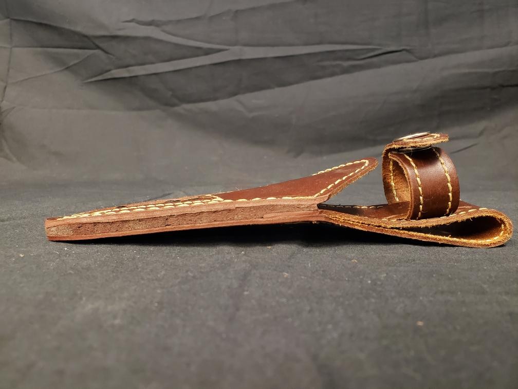 NO BRAND STAG HANDLE FIXED BLADE W/ SHEATH (B26005588)
