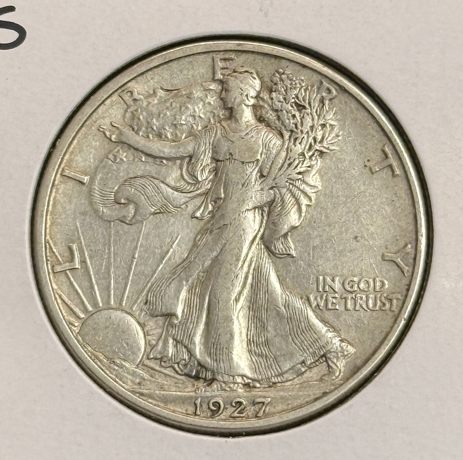 1927-S Walking Liberty Half Dollar, Nice XF+ , (22176)