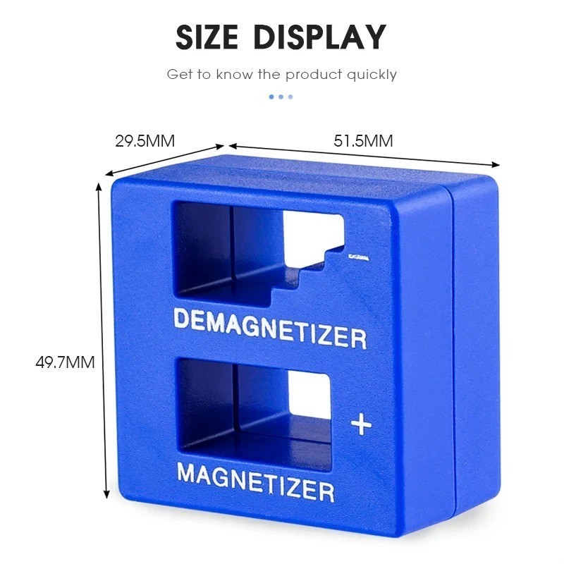 MAGNETIZER DEMAGNETIZER MAGNETIC TOOL FOR SCREWDRIVER TIPS SCREW BITS