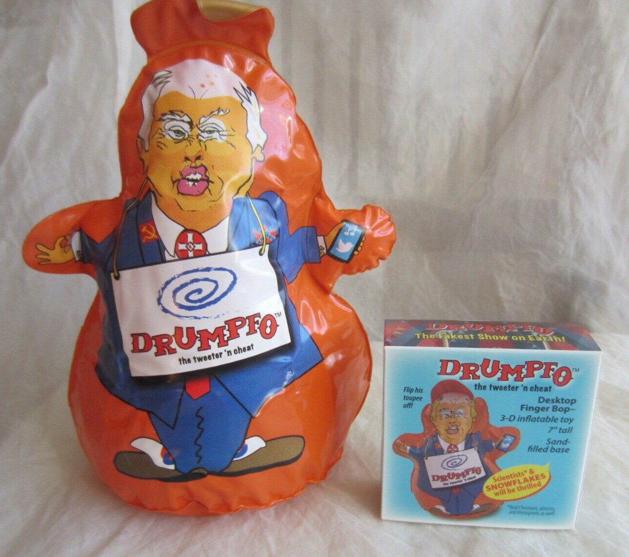 Gift Toy Finger Bop Drumpfo President Donald Trump Desktop Gag Gift NIB