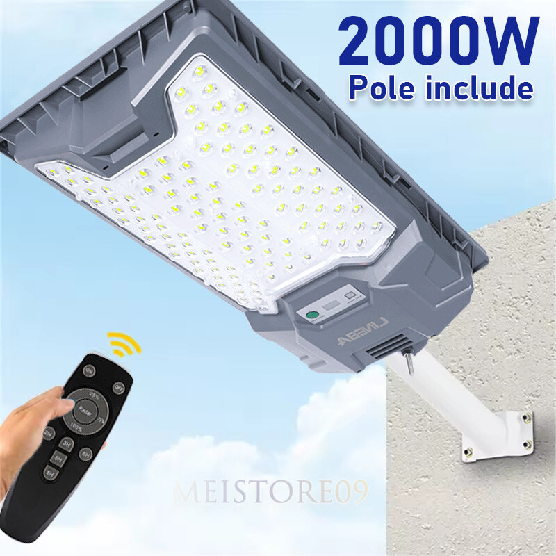 990000LM Lamparas Luz Led Solares Luces Para Exterior Patio Sensor De Movimient