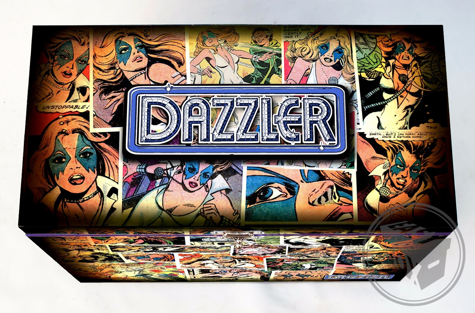 Large Comic Book Hard Storage Box Chest MDF Dazzler - Classic