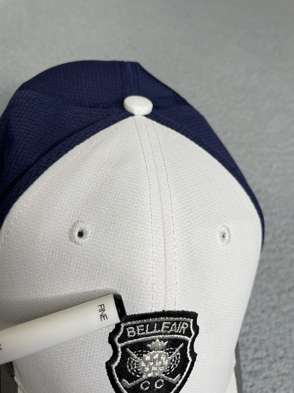 Belleair Country Club Golf Hat TaylorMade Mens White Blue Strapback
