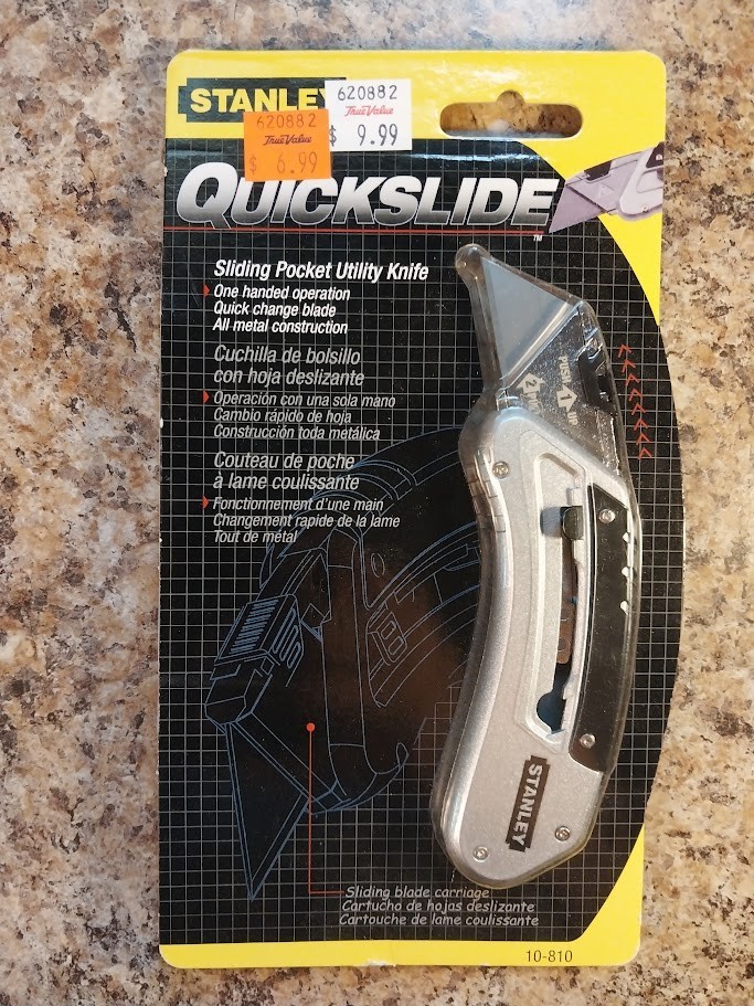 Stanley - Quick Slide Sliding Pocket Utility Knife With Belt Clip * 10-810