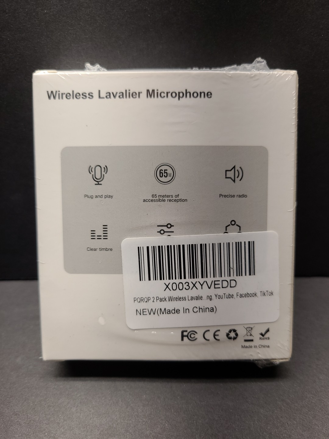 2 Pack iPhone Wireless Lavalier Microphones