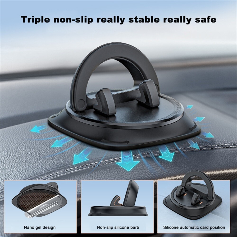 Adhesive 360° Rotatable Navigation Dashboard Phone Holder Stand car Accessories