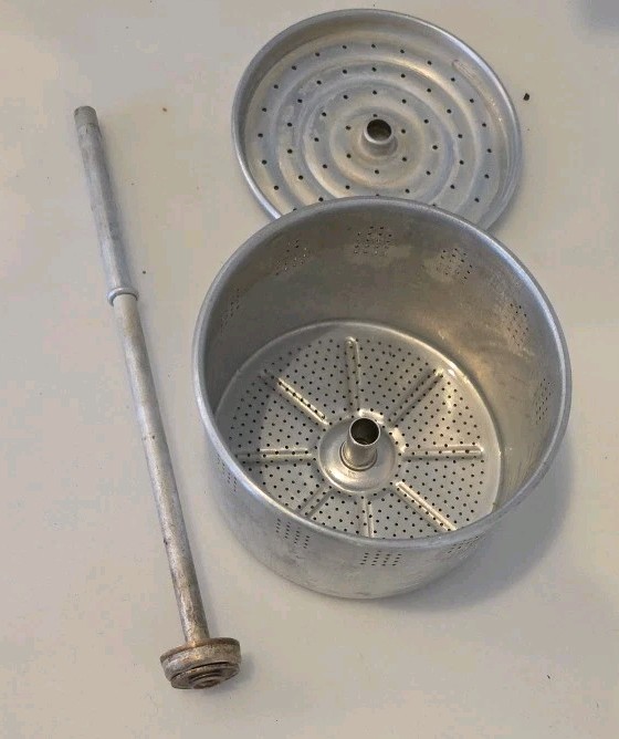 VTG United Automatic Percolator Coffee Maker 840 w/ Cord Silver TESTED