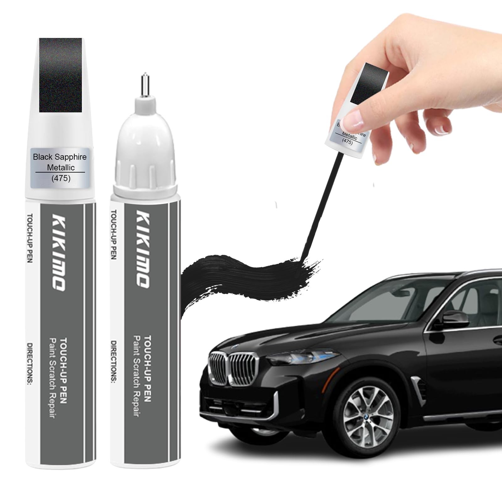 Touch Up Paint Kit For BMW 475 Black Sapphire Metallic Scratch Repair Kit OEM