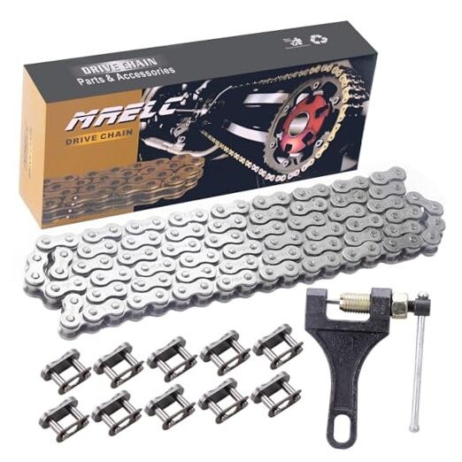 415H-110L Chain +Chain Breaker fit for 49cc 60cc 66cc 80cc 2-Stroke Engine