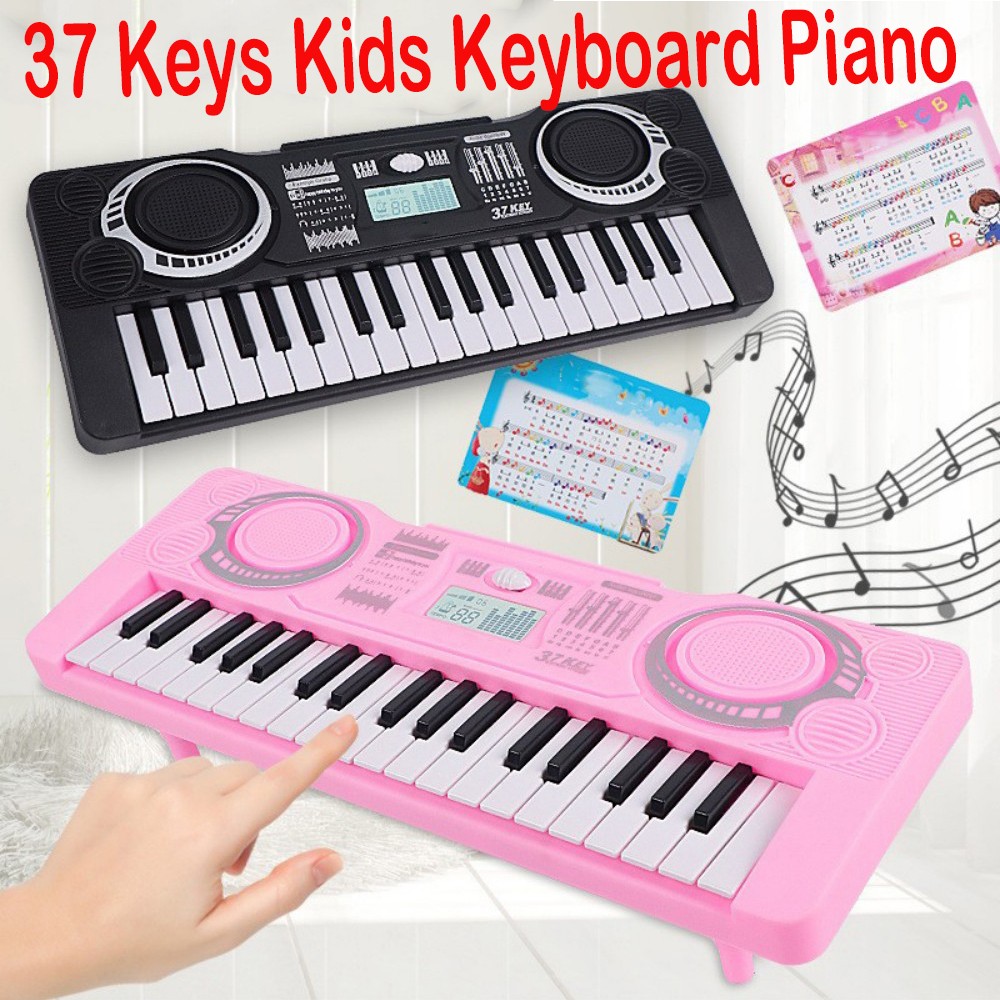 37 Keys Kids Keyboard Piano Portable Electric Music Keyboard Gift for Beginners
