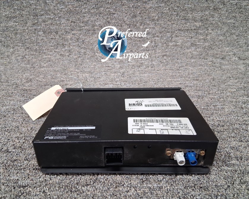 Used PS Engineering Aircraft Sirius Receiver Module , p/n 010-731-1030