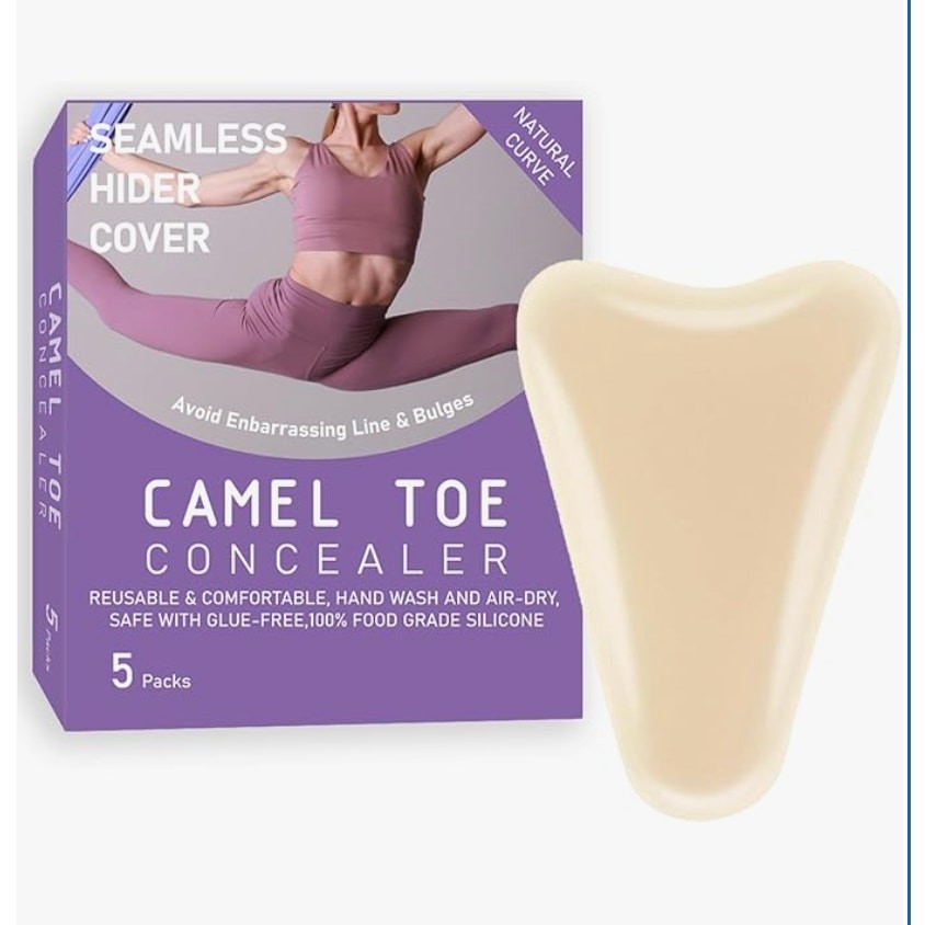 5 Pack Reusable Camel Toe Concealer Pads Silicone Invisible Seamless Cover