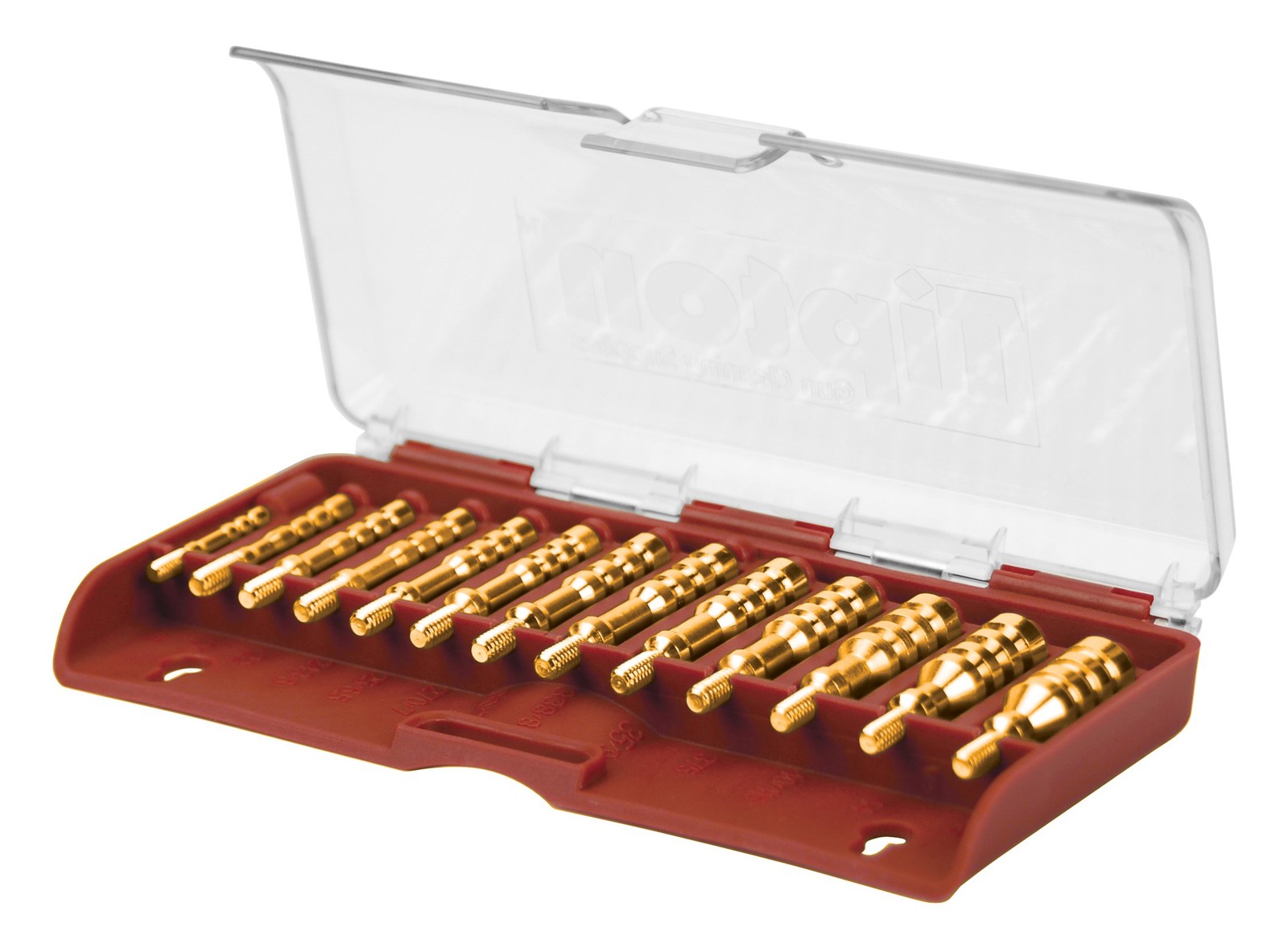 Tipton 13-Piece Brass Jag Set w/ Case for Rifle Cleaning & Maintenance