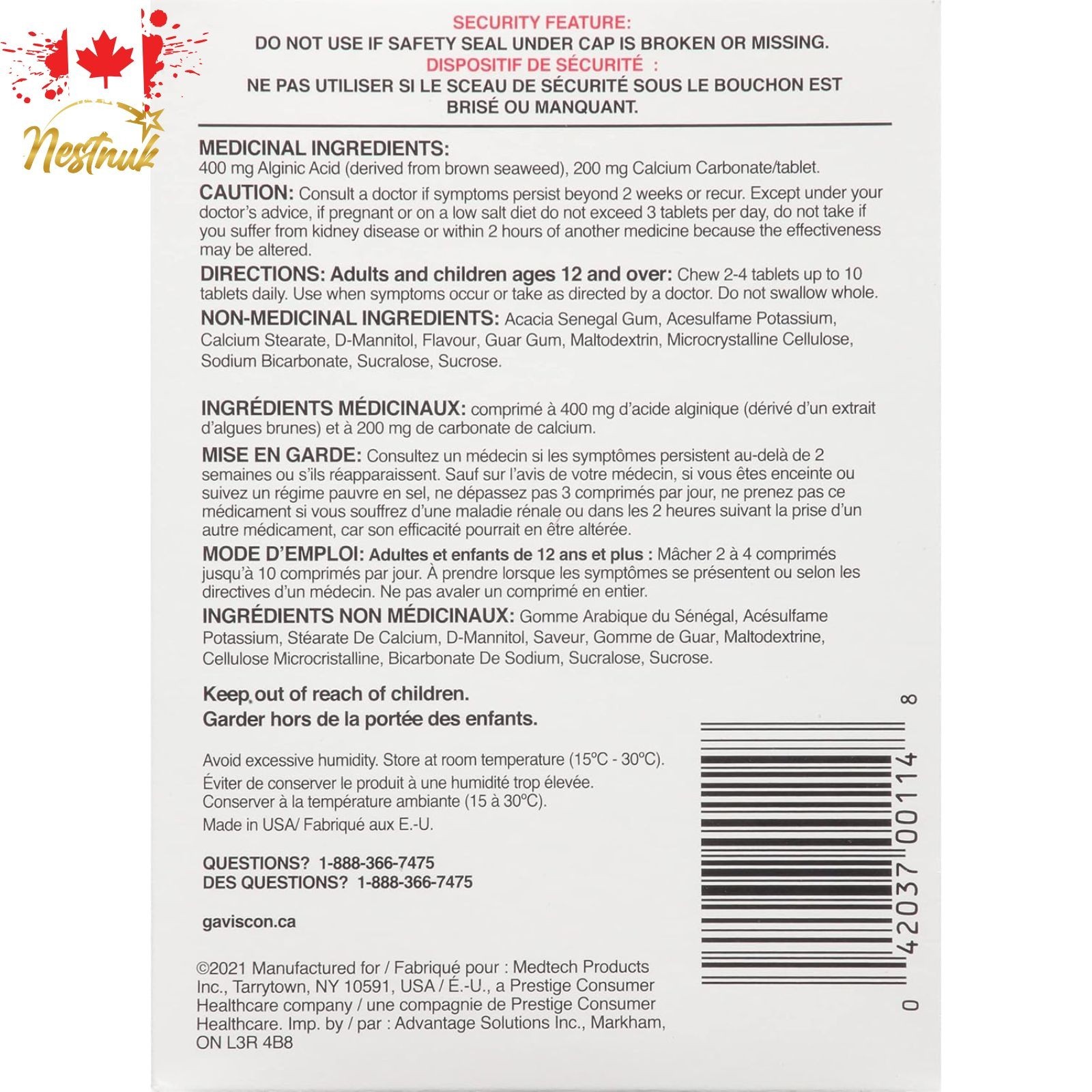 Gaviscon Advanced Strength Chewable Mini Tablets 36ct | Heartburn Relief
