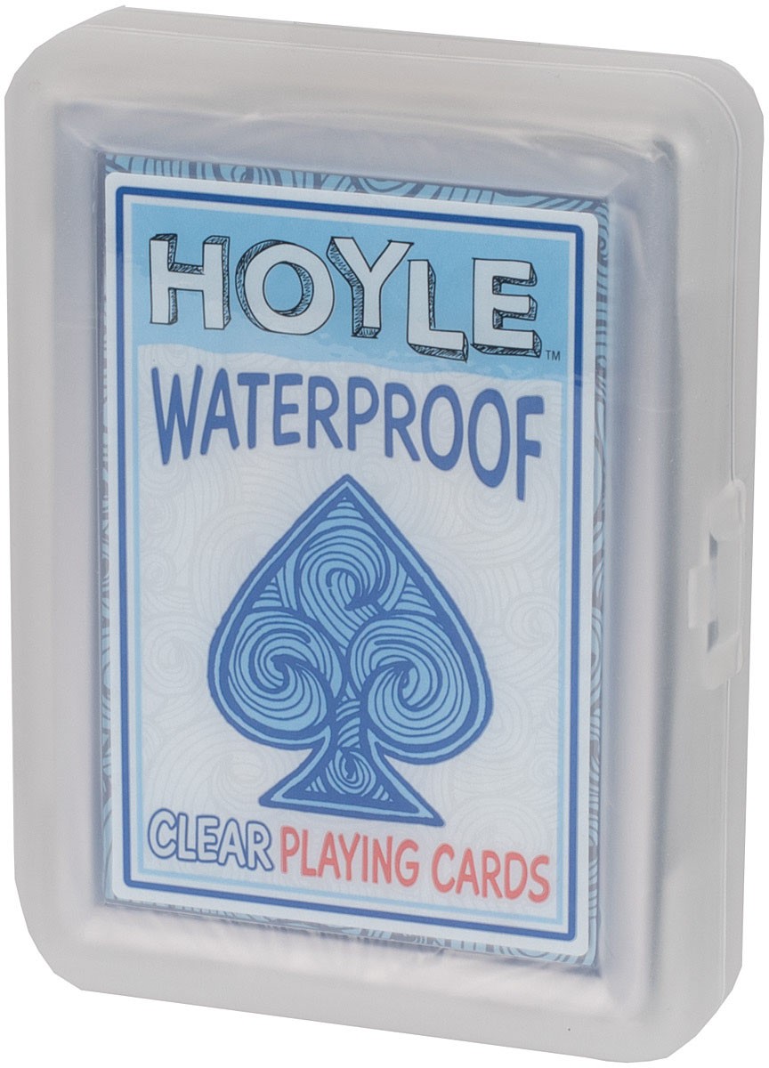 Hoyle Clear Waterproof Poker Cards - Play Anywhere, Anytime!