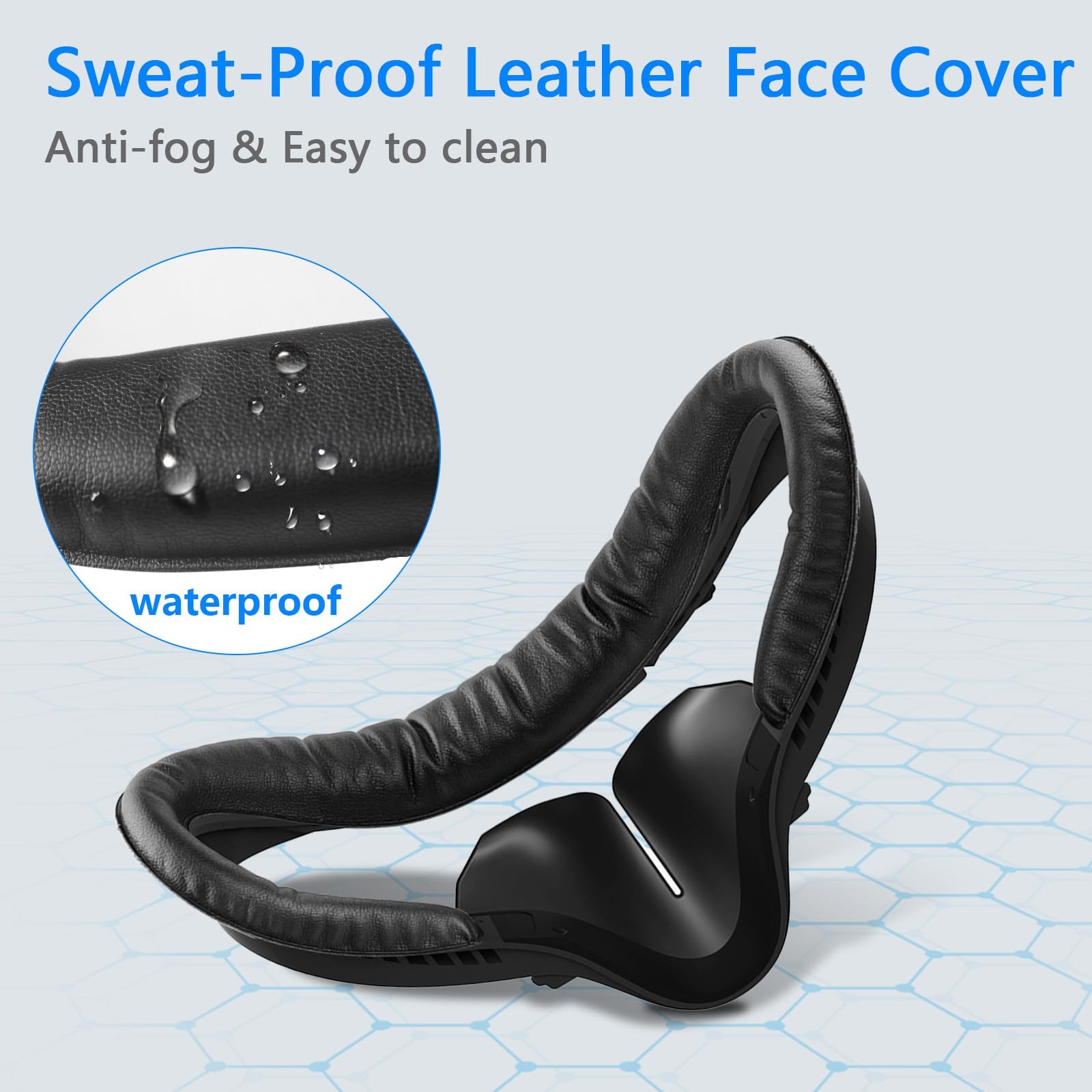 Compatible with Oculus Quest 2 Face Bracket Replacement,VR PU Leather Face Pa...