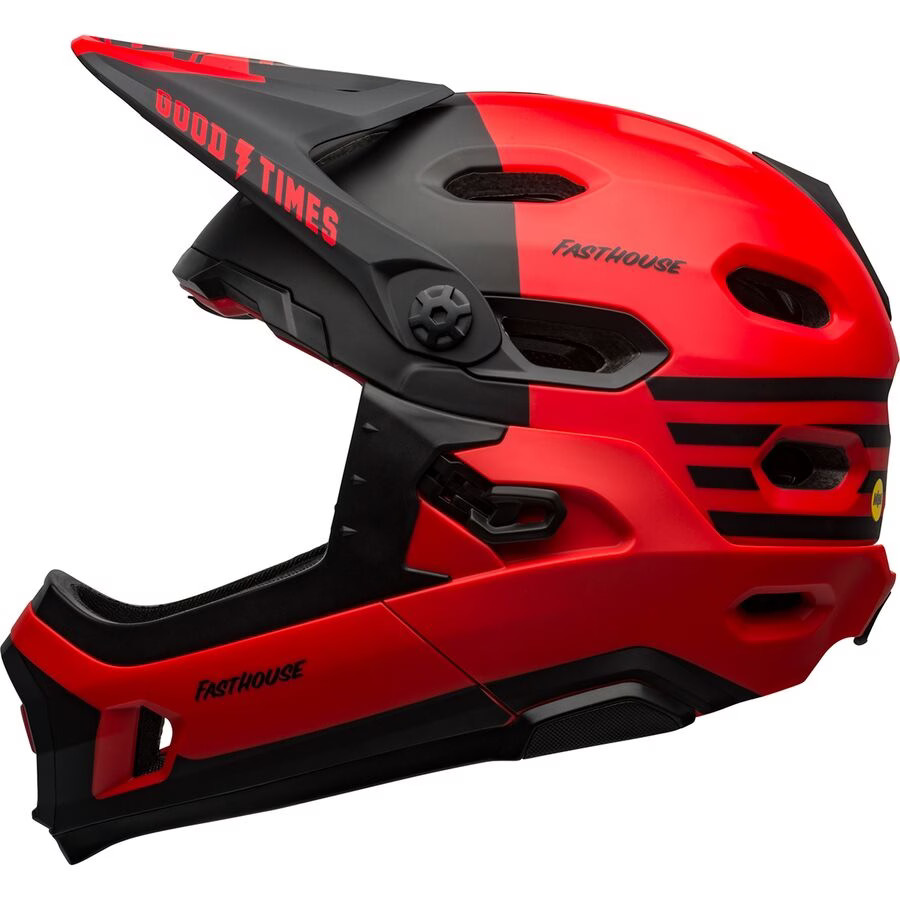 Bell Super DH MIPS Helmet - Matte/Gloss Red/Black, M NULL