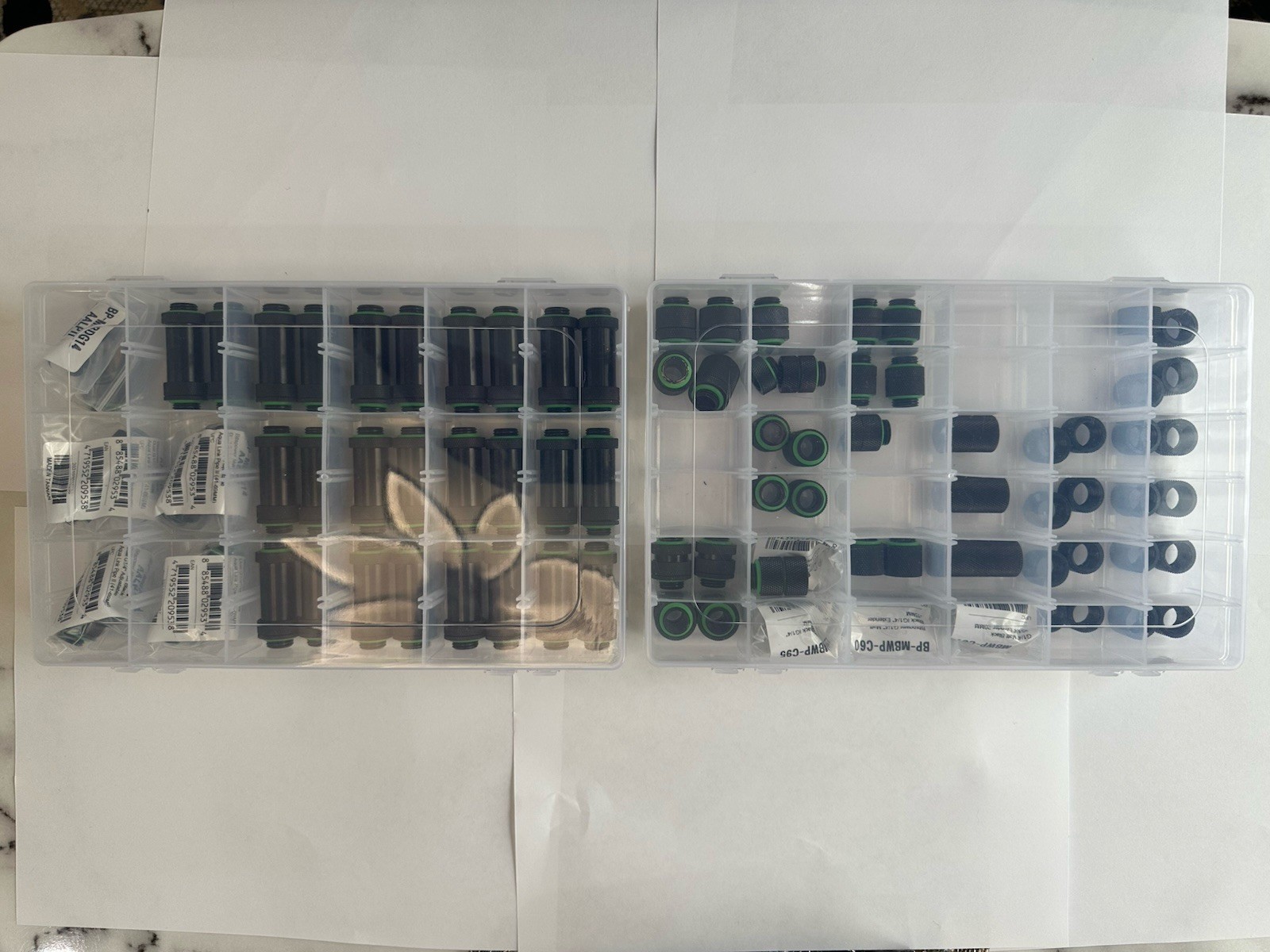 Computer PC Organizer 4 Set 36 Compartment Customizable Case Screw Fittings