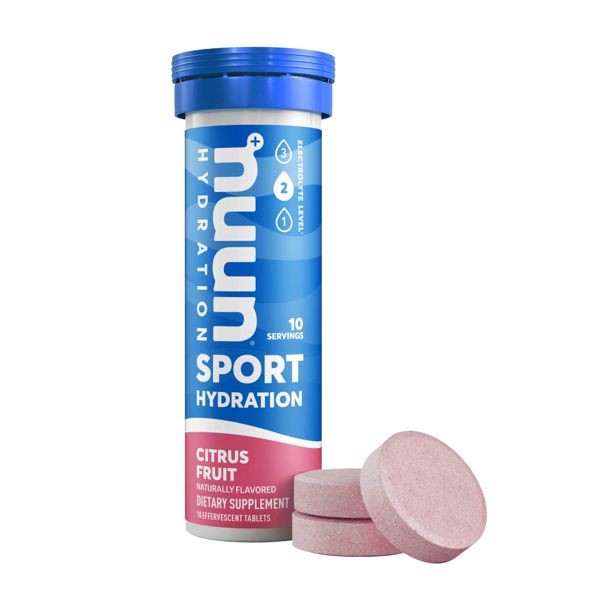 Nuun Sport Citrus Fruit Electrolyte Tablets – 6-Pack, 07/26 Exp, Hydration