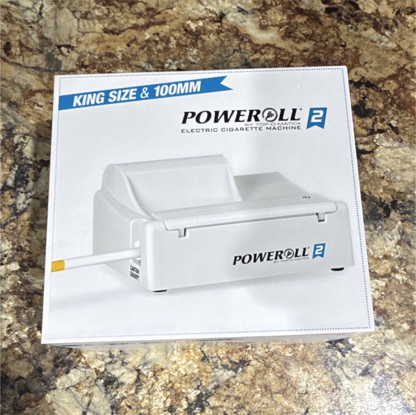 Poweroll 2 Electric Cigarette Machine for King Size & 100mm - White