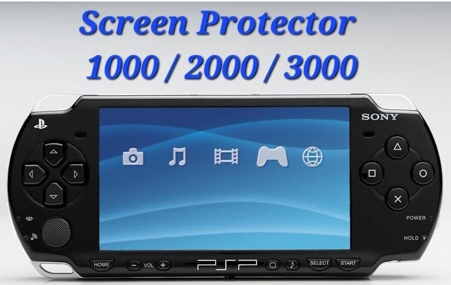 3Pcs Sony PSP Screen Protector - PET Materialss, Fits Models 1000/2000/3000