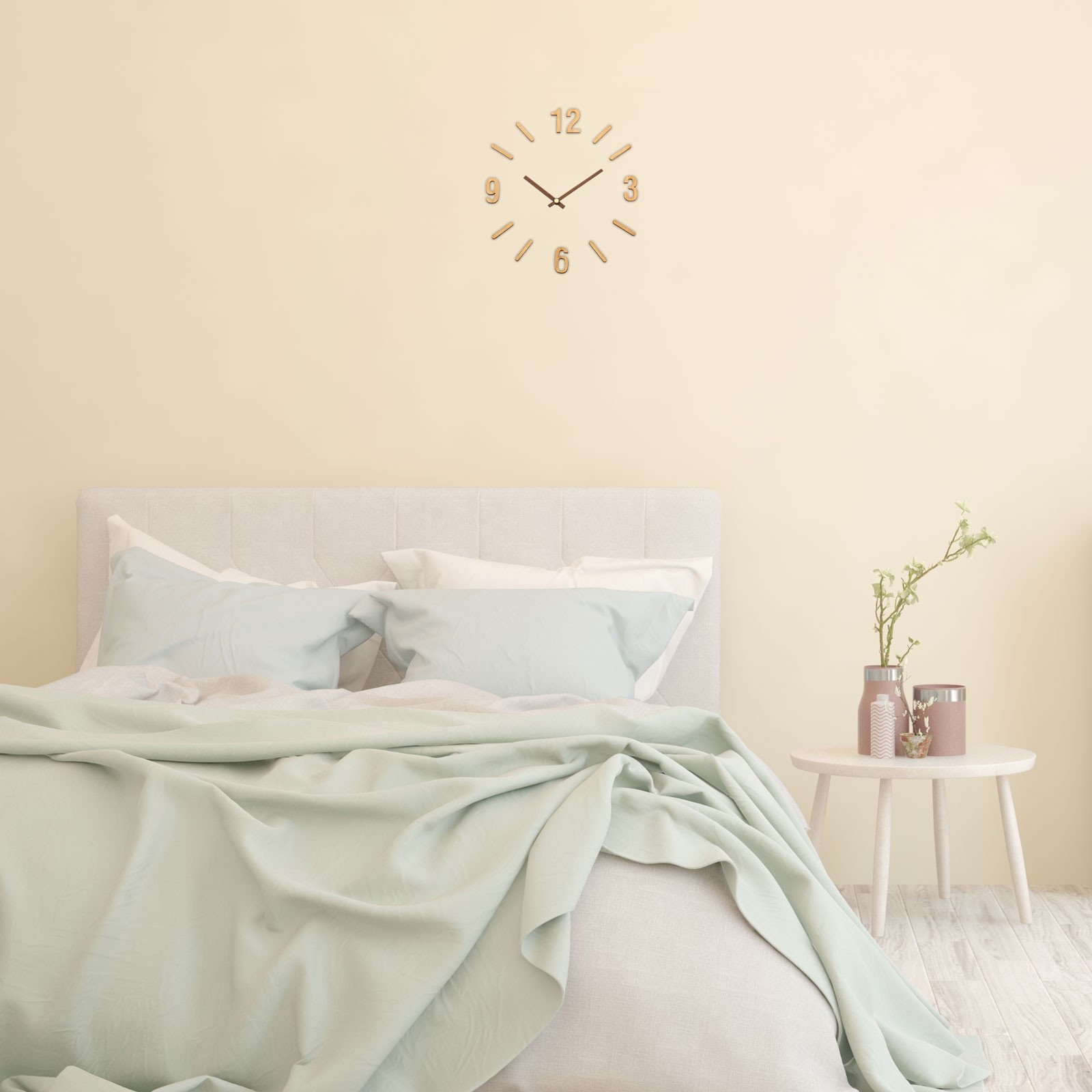 Wooden Clock Numbers Kit, Clock Accessories, Arabic