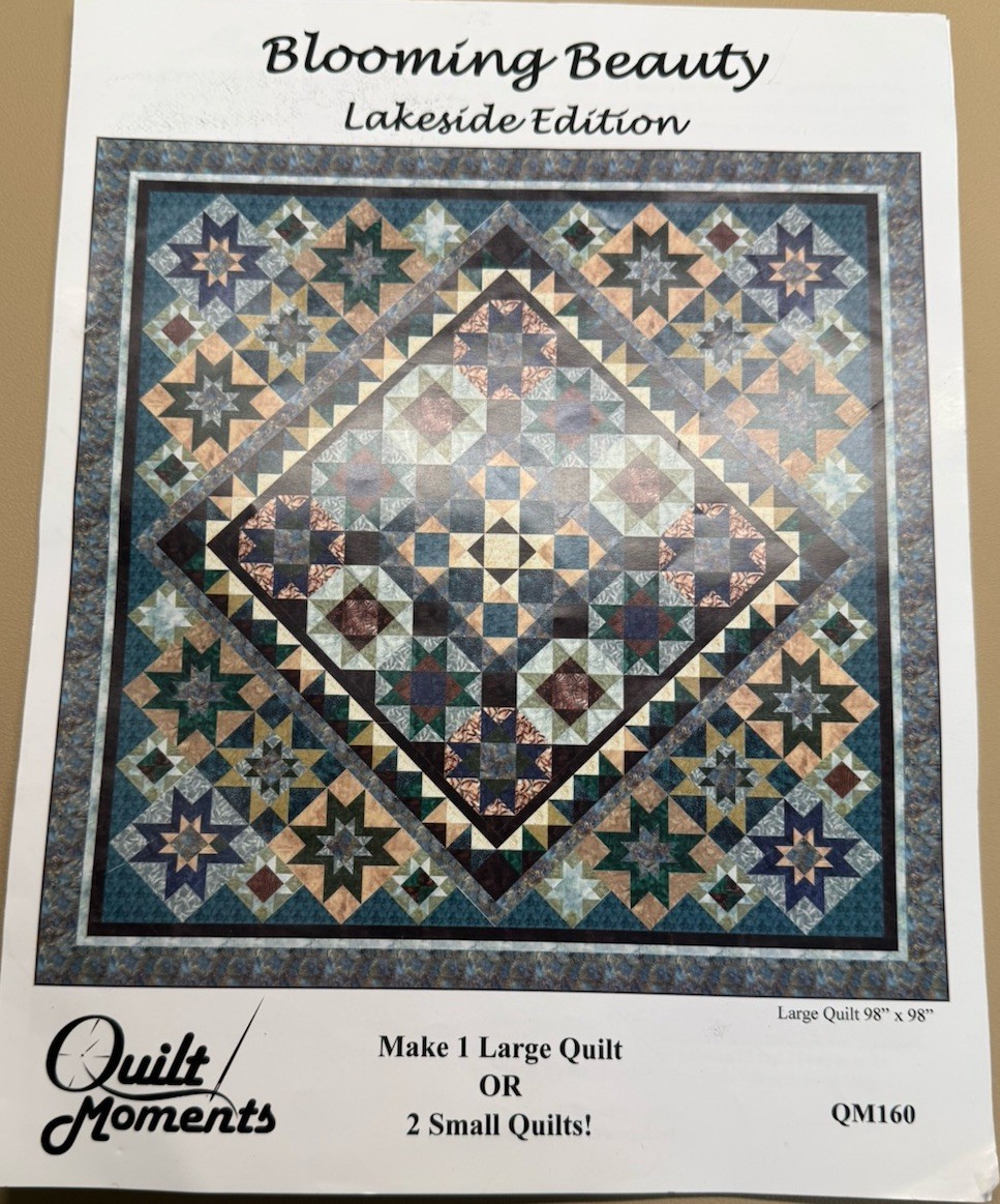 Quilt Moments Blooming Beauty Lakeside Edition Pieced Quilt Pattern QM160
