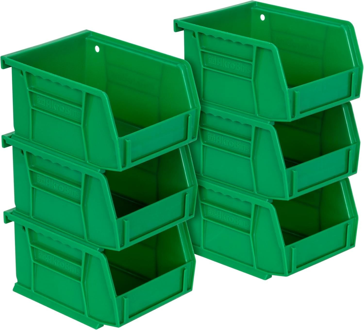 Plastic Storage Bins, Space-Saving Stackable Bins for Garage, Pantry