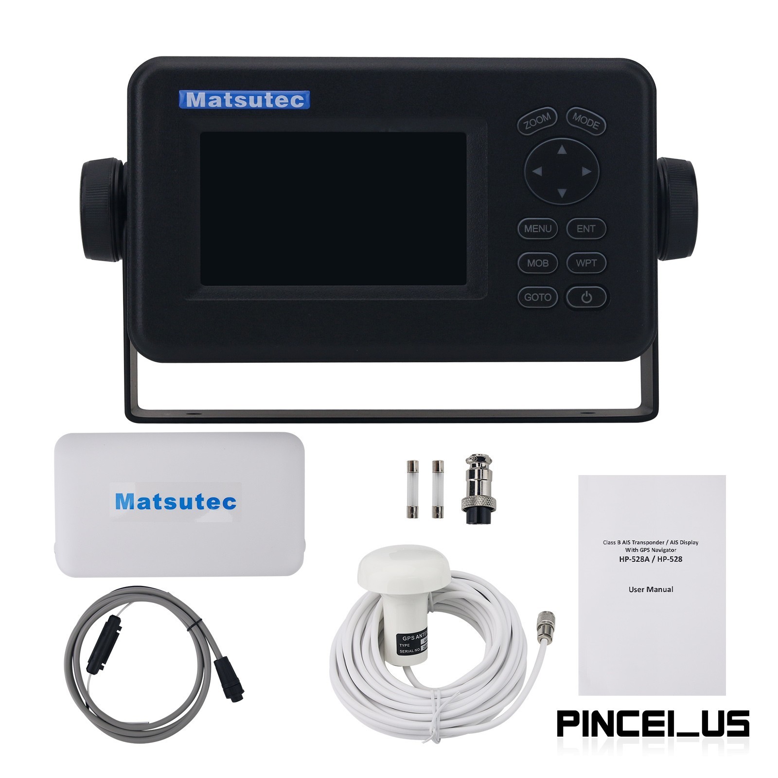 Matsutec HP-528A Marine GPS Navigator Class B AIS Transponder GOTO Navigation