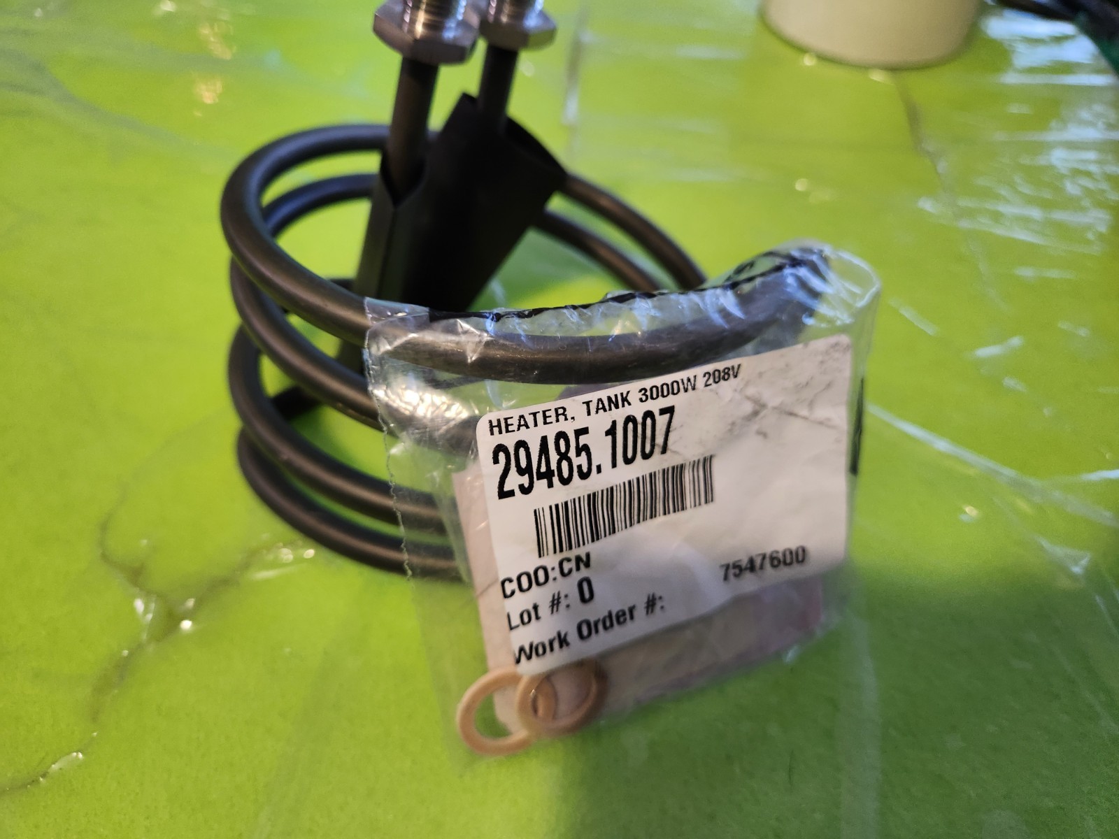 Bunn 29485.1007 Heater, Tank 3000W 208V – Genuine OEM Part – New Open Bag