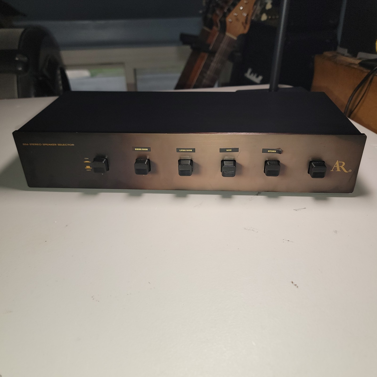 As Is -Acoustic Reasearch 6 Way Stereo Selector, Has 2 Slightly Sticky Switches