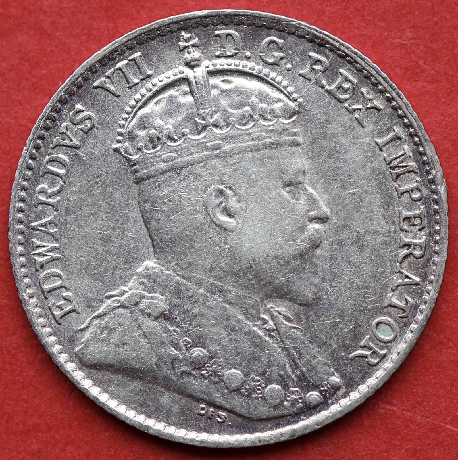 1909 Canada 5 Cents Pointed Leaf - EF/AU - Lot#1898