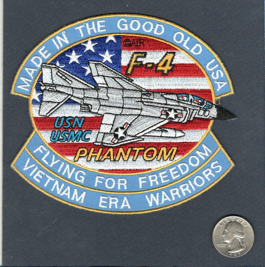 F-4 F-4B F-4J PHANTOM Vietnam Warrior US NAVY VF USMC VMF Fighter Squadron Patch